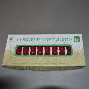 Vintage Chili Pepper Holiday String Lights - 1 Strand - 10 Lights